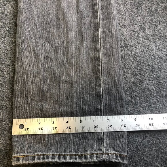 Levis 501 Jeans Mens 32x30 Black Gray Straight Leg Button Fly Faded Y2K - Picture 10 of 13